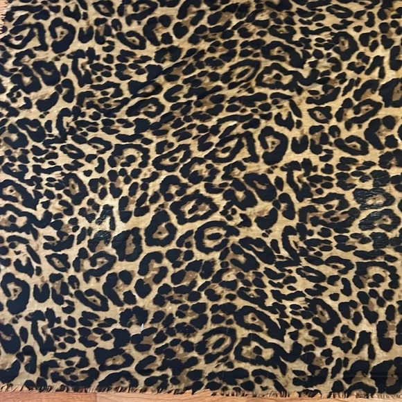 Aldo Leopard print cotton  oversized scarf - Picture 7 of 12